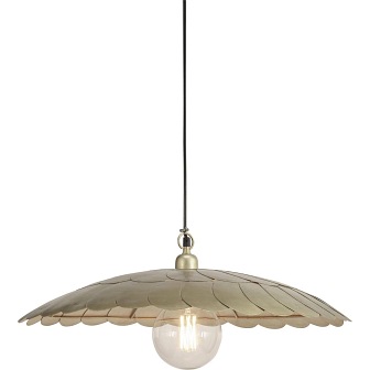 Płaska lampa wisząca mosiądz Petal 60cm